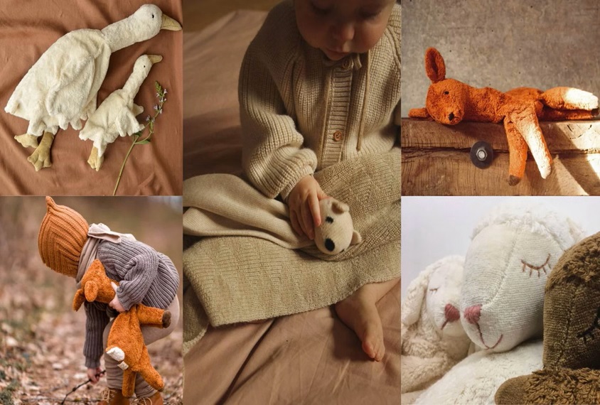 woolen handmade animals.