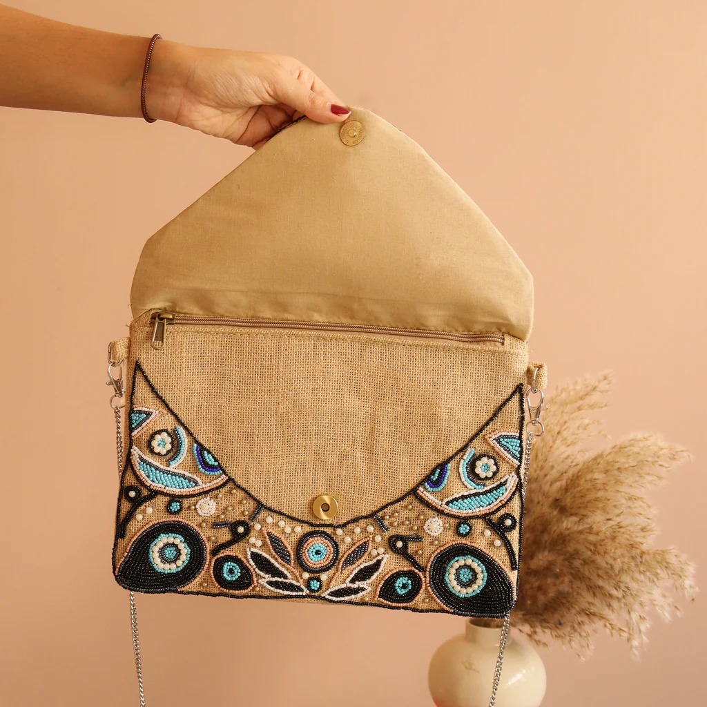 Elegant handbag Handbag with Evil Eye design