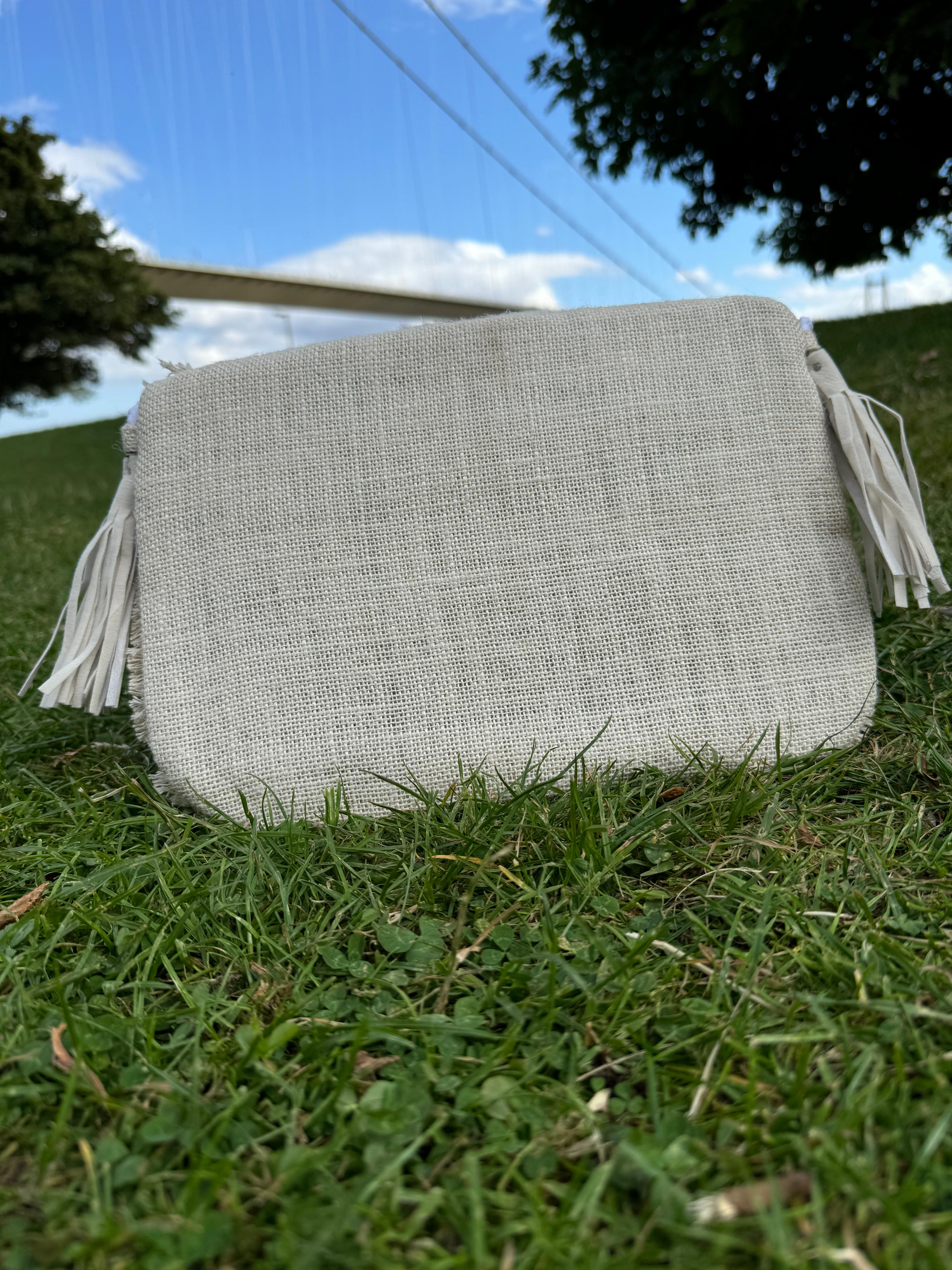 Handbag with Golden monochrome design